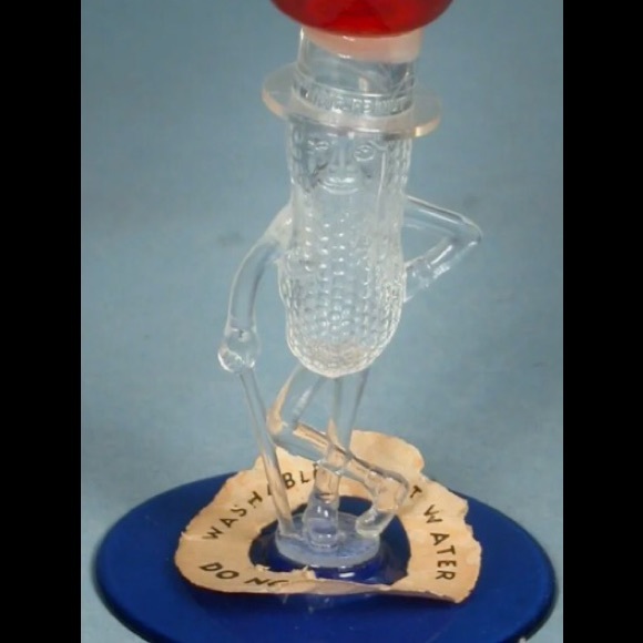 Antique Mr. Peanut Martinis Glasses in Red, White,& Blue Plastic from 1950’a VGC - Picture 9 of 9